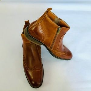 COPY - Kinsto Men’s Wingtip Boots- Comfort Walk - NEw